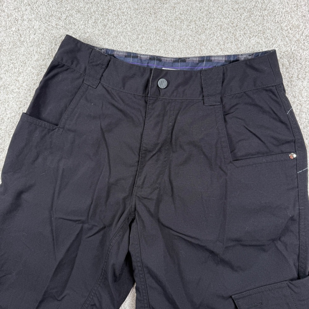 Lululemon Cargo Shorts Mens 30‎ Black Nylon Spandex Stretch Outdoor Casual